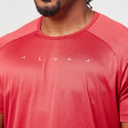 Camiseta Dry Fit Space Horizon Vermelho Mercúrio