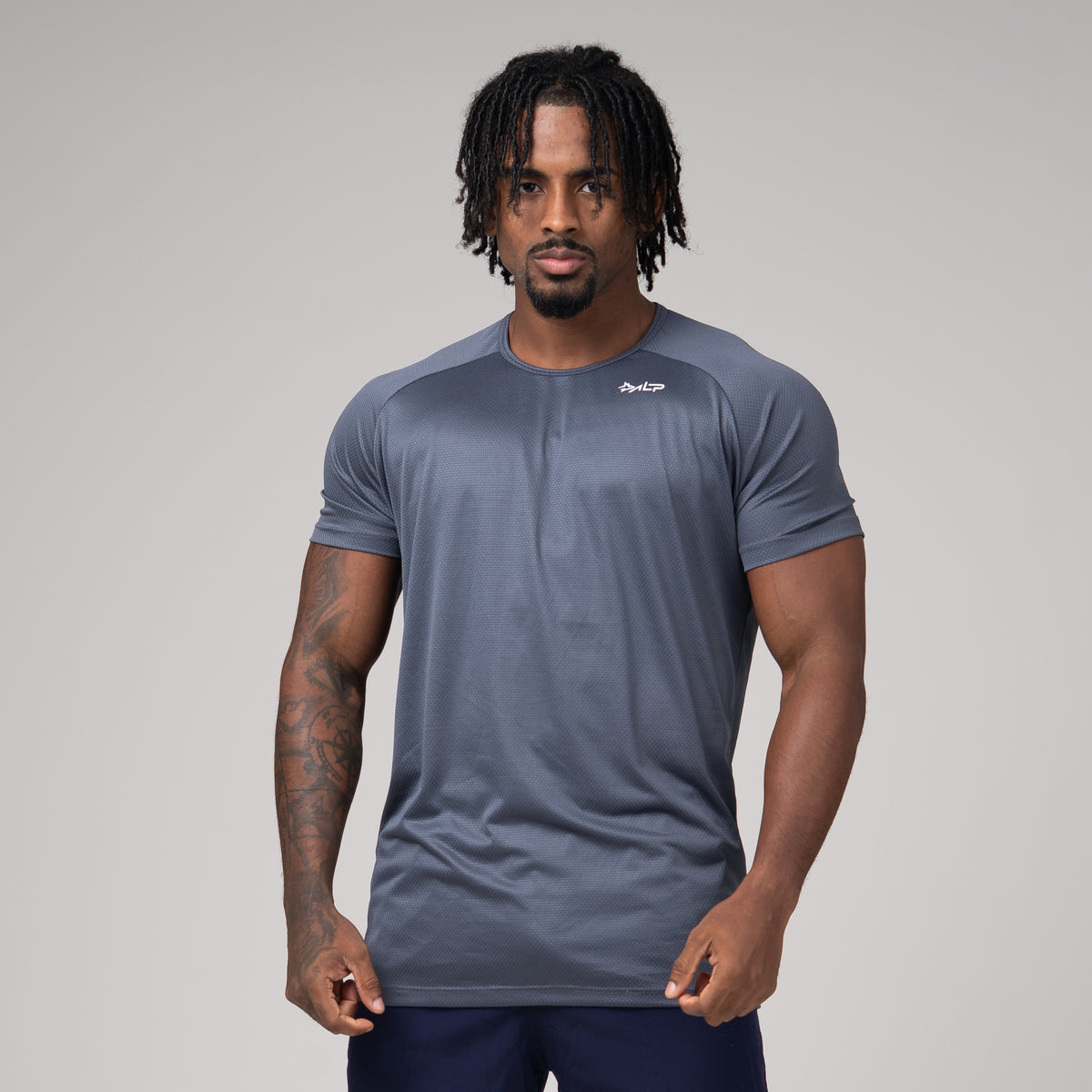 Camiseta Dry Fit Tenacity Shoulder Cinza Sombra