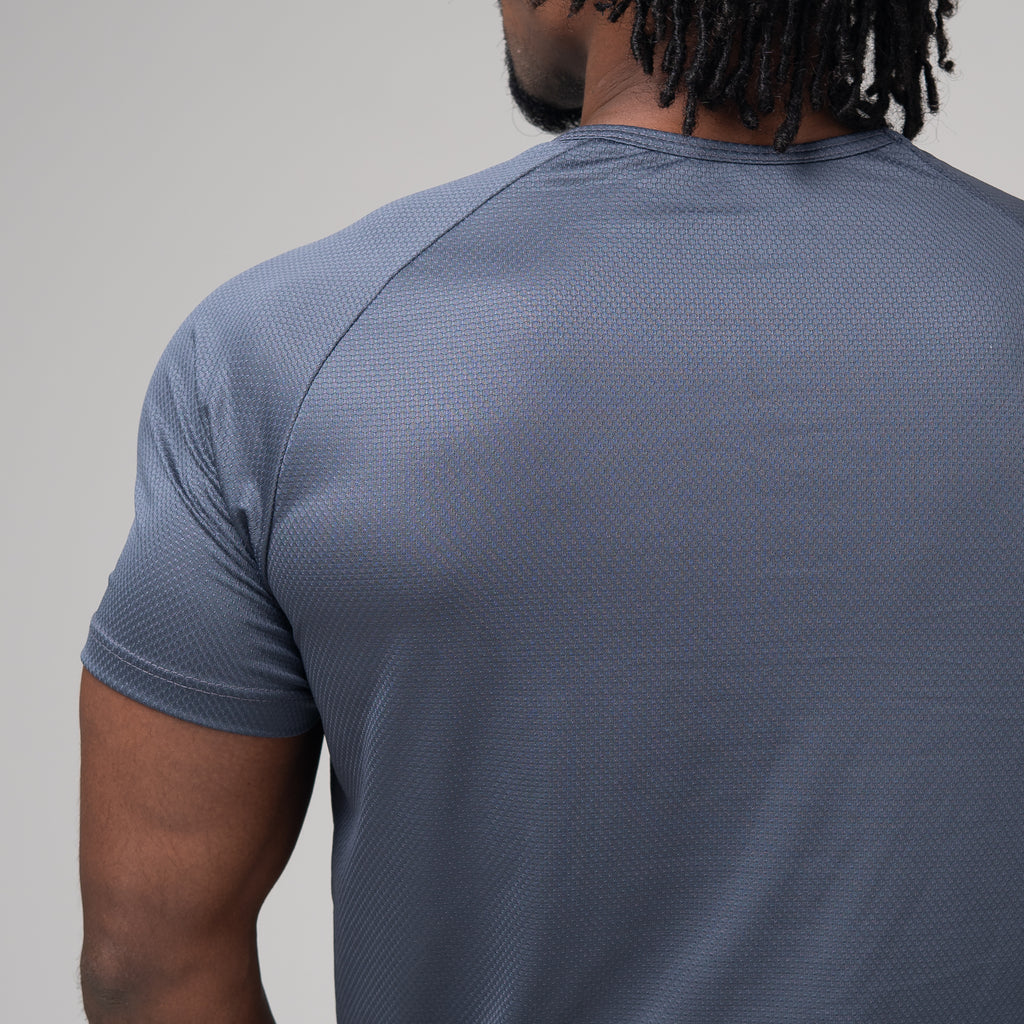 Camiseta Dry Fit Tenacity Shoulder Cinza Sombra