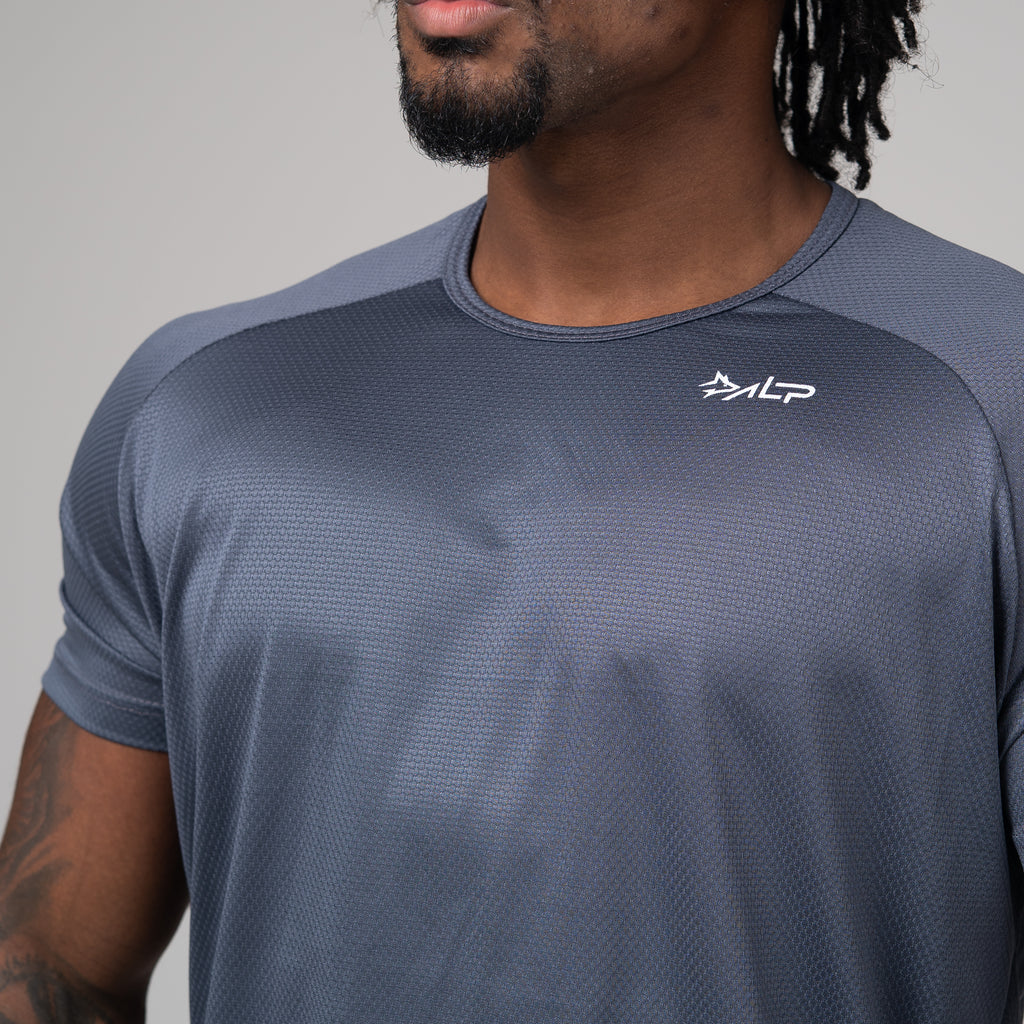 Camiseta Dry Fit Tenacity Shoulder Cinza Sombra