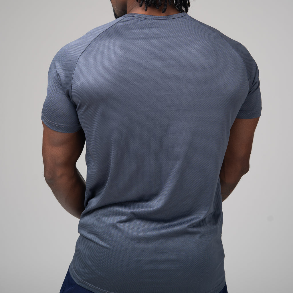 Camiseta Dry Fit Tenacity Shoulder Cinza Sombra