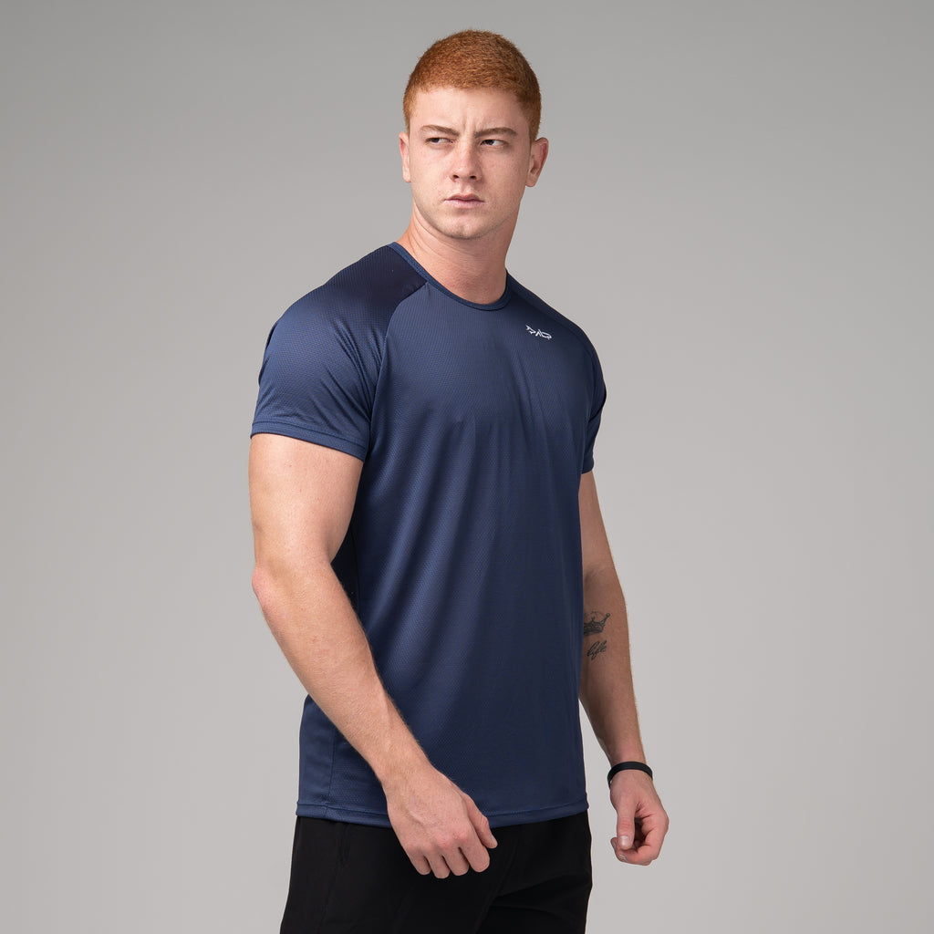 Camiseta Dry Fit Tenacity Shoulder Marinho Ashir