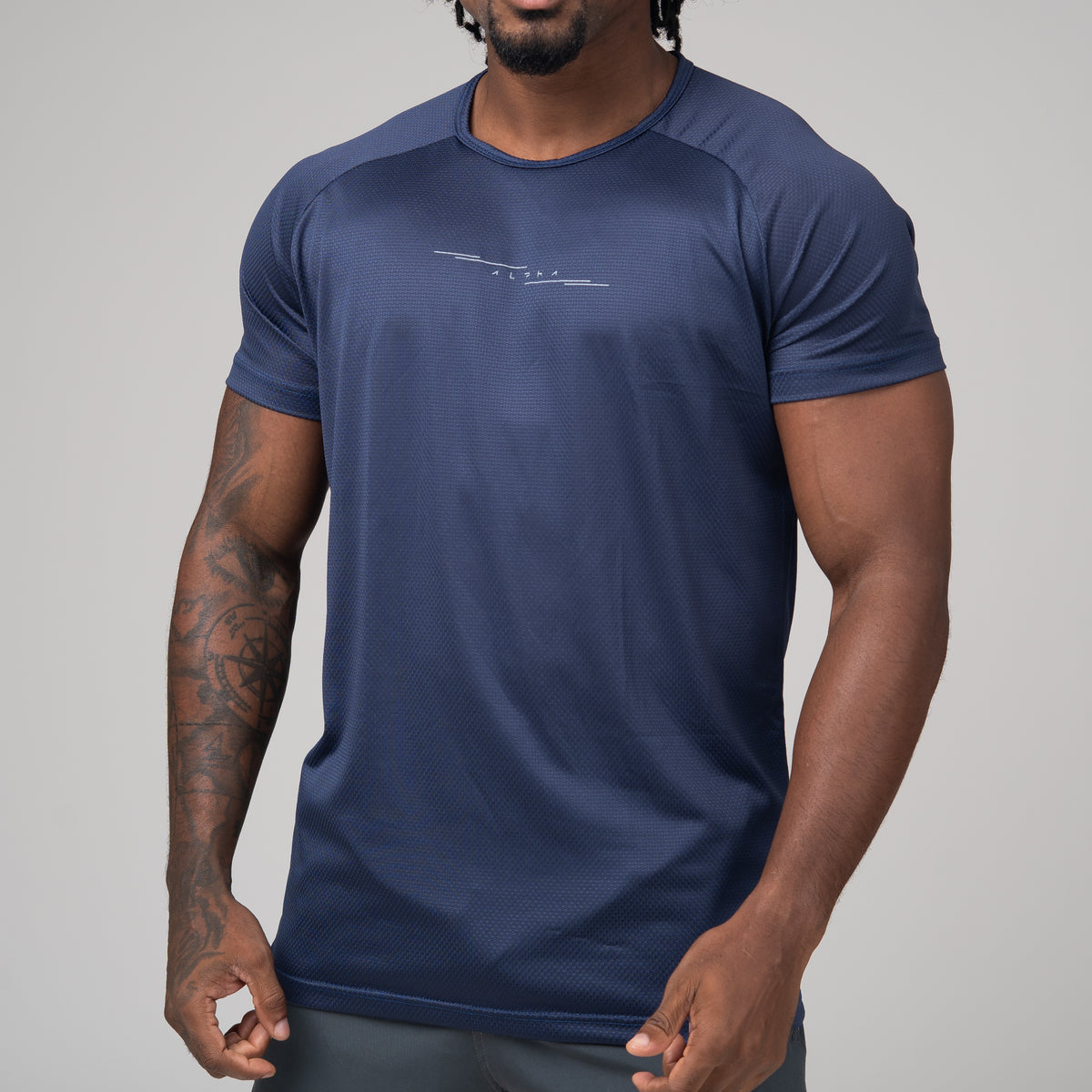 Camiseta Dry Fit Vector Marinho Ashir