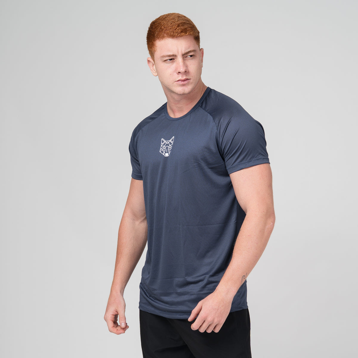 Camiseta Dry Lobo Geometrico Ocean