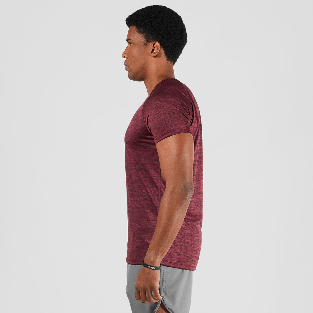 Camiseta Dry Fit  New Fluid Mescla Vinho