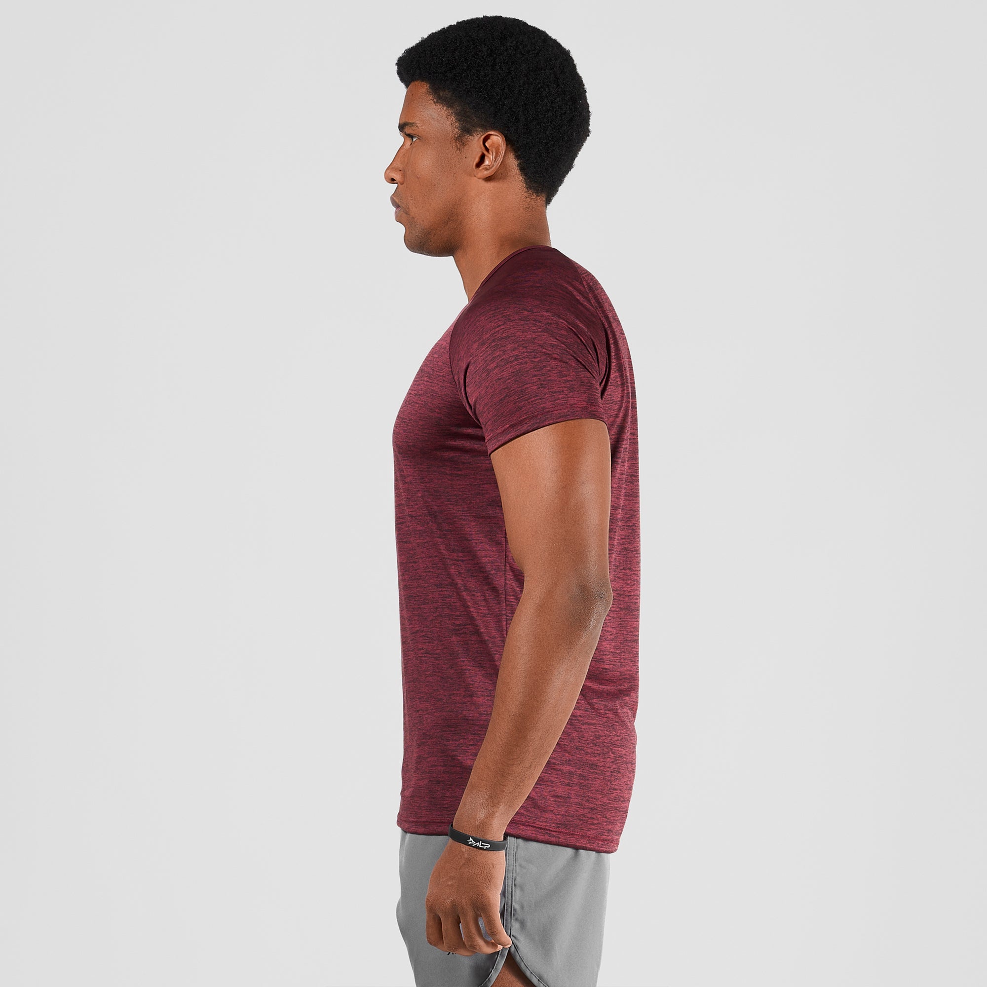 Camiseta Dry Fit  New Fluid Mescla Vinho