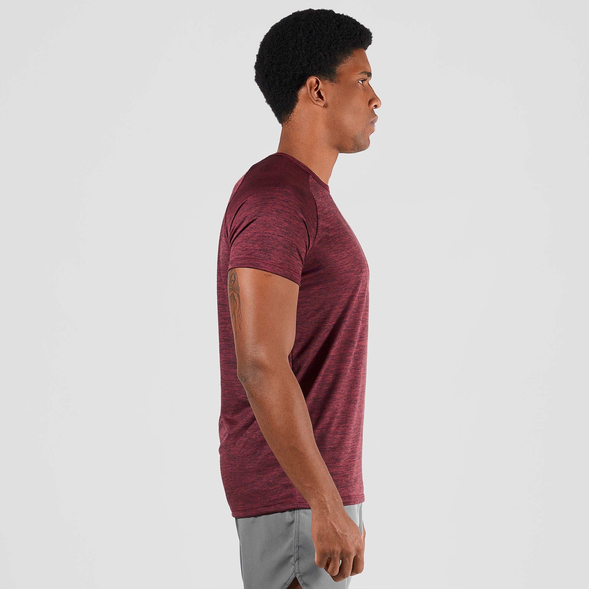 Camiseta Dry Fit  New Fluid Mescla Vinho