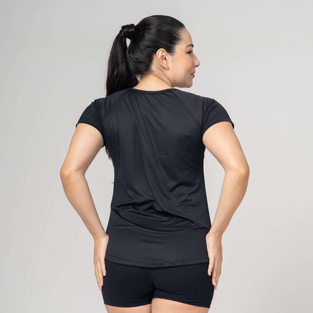 Camiseta Feminina Dry Fit Fluid Preto
