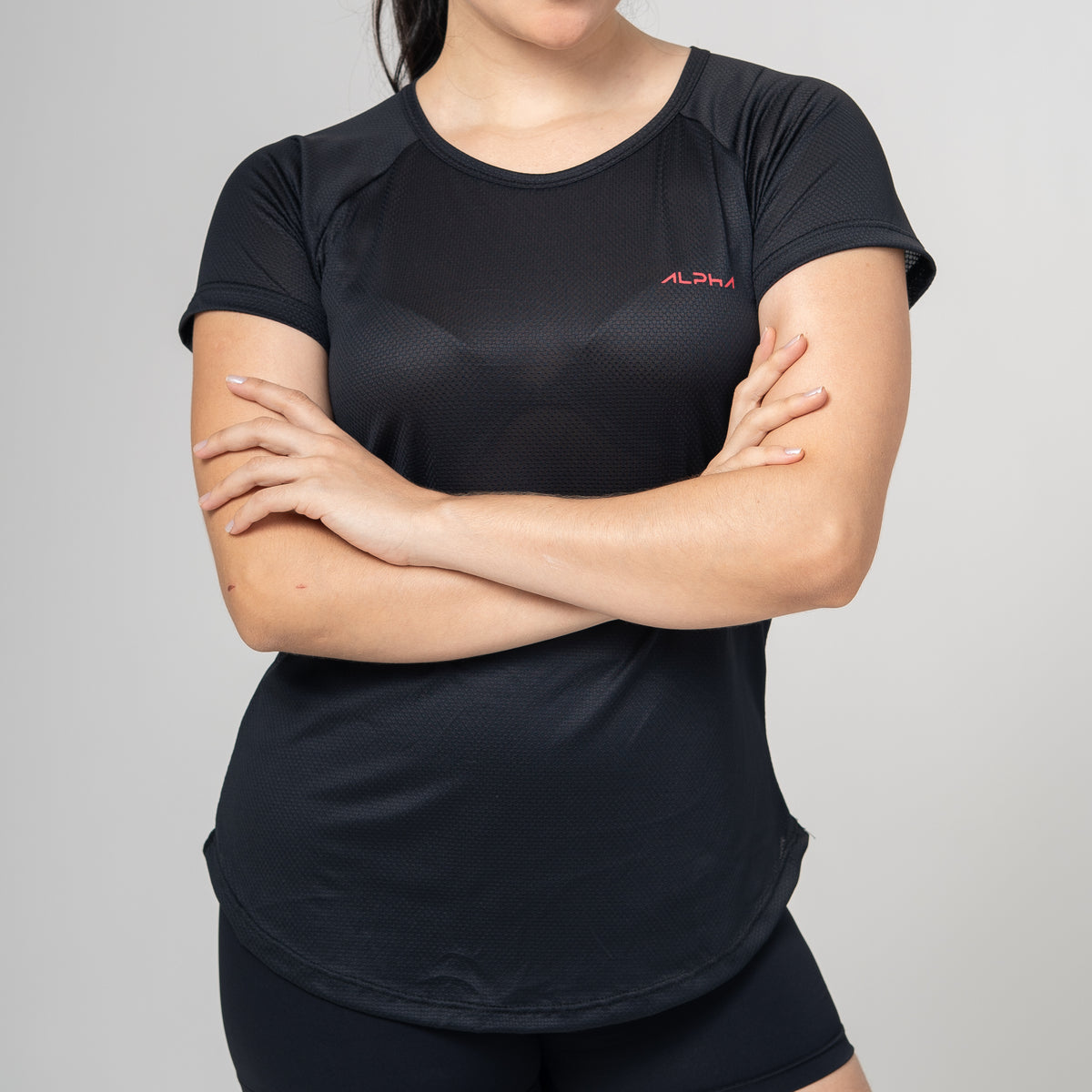 Camiseta Feminina Dry Fit Fluid Preto