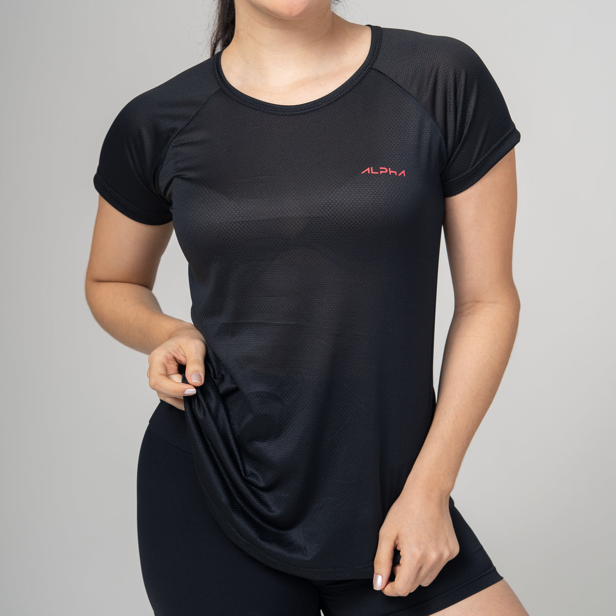 Camiseta Feminina Dry Fit Fluid Preto