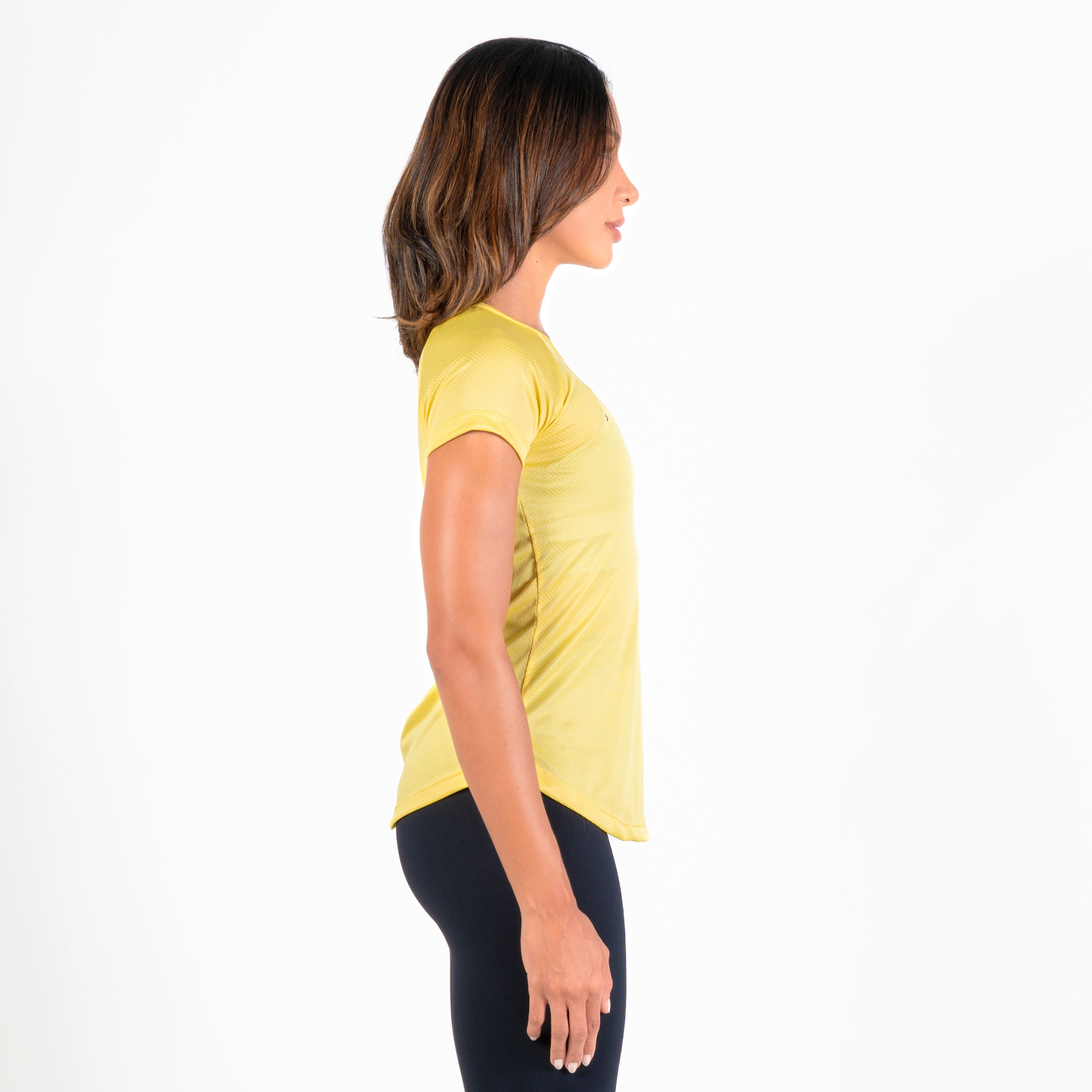Camiseta Feminina Dry Fit Light Lupus Amarelo Tropical