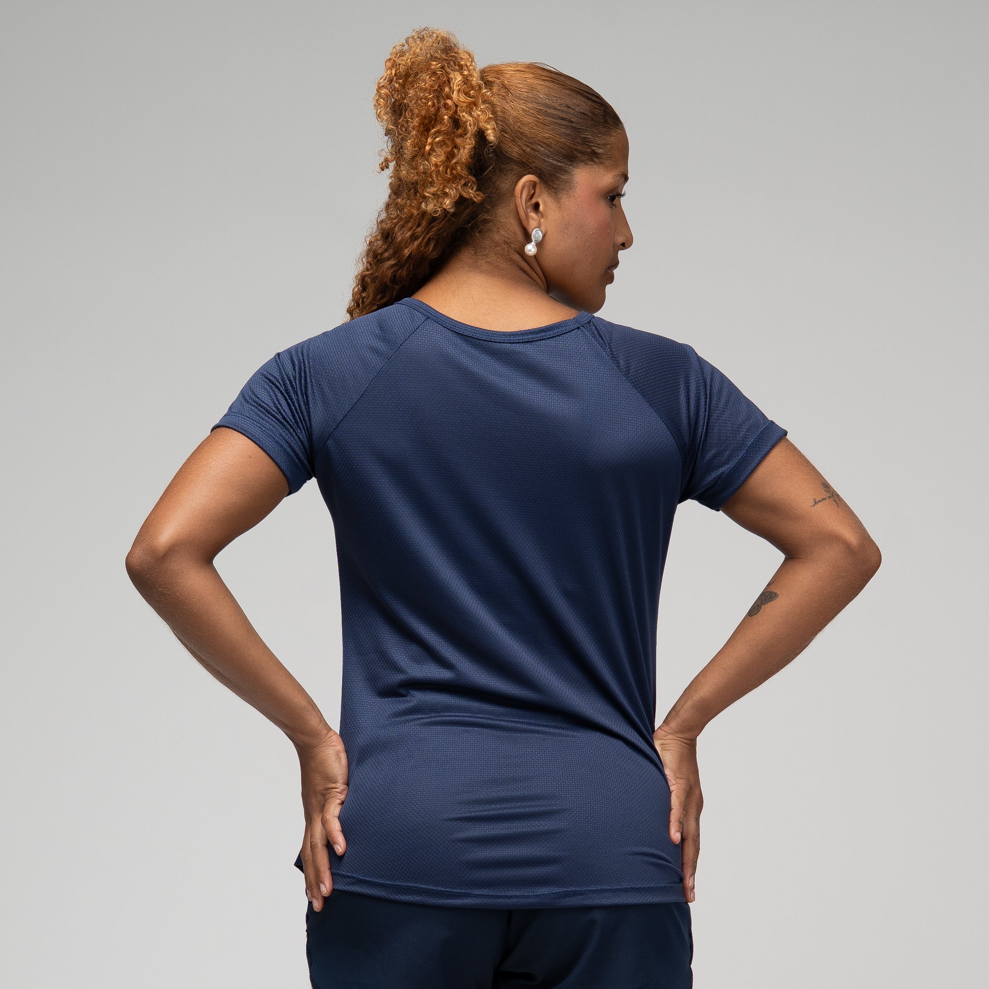 Camiseta Feminina Dry Fit Light Lupus Marinho