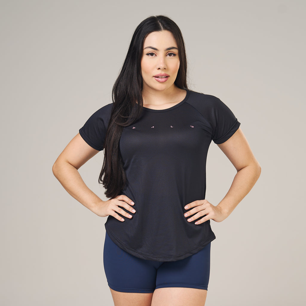 Camiseta Feminina Dry Fit Light Lupus Preto