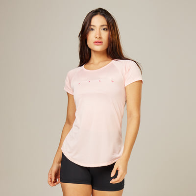 Camiseta Feminina Dry Fit Light Lupus Rosa Claro