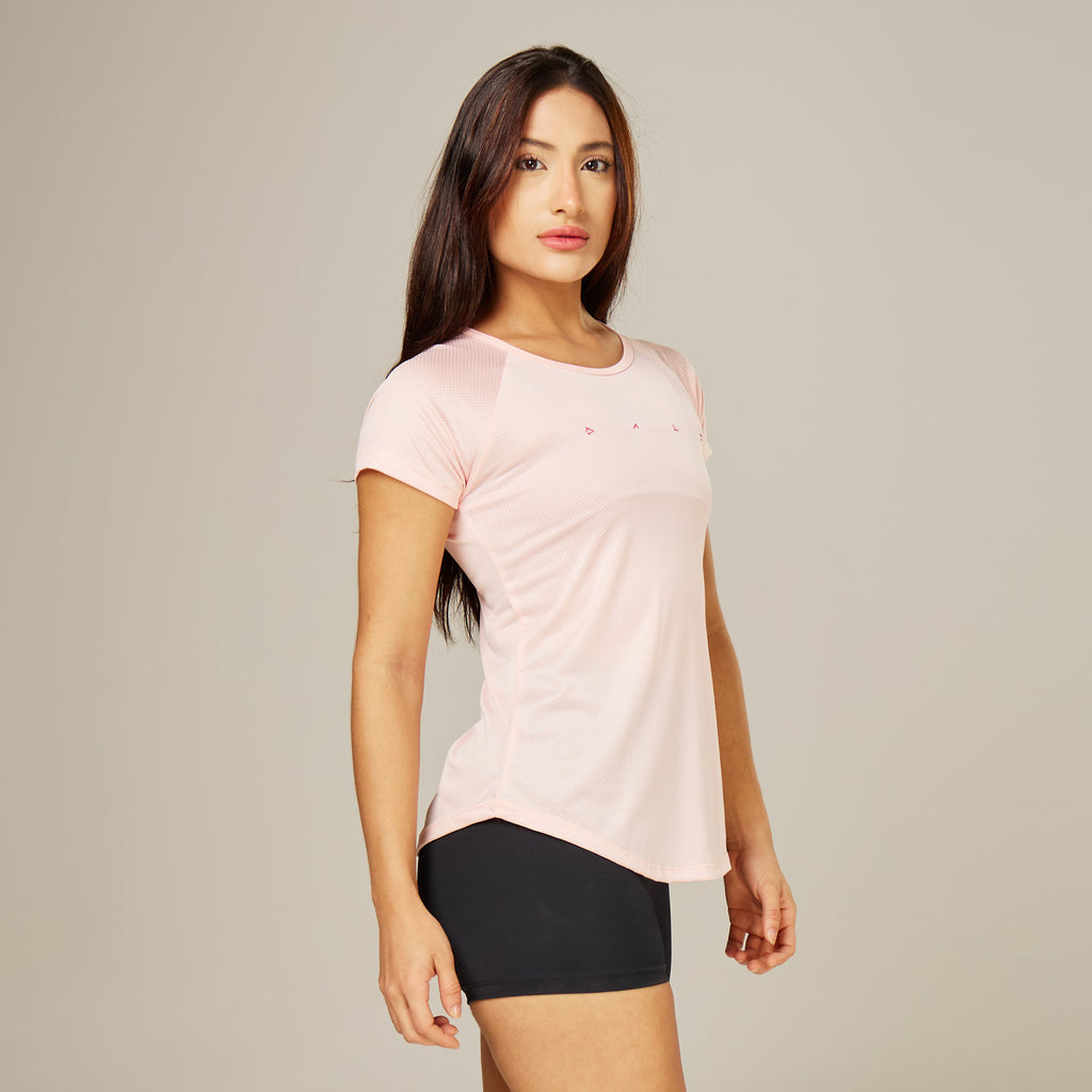 Camiseta Feminina Dry Fit Light Lupus Rosa Claro