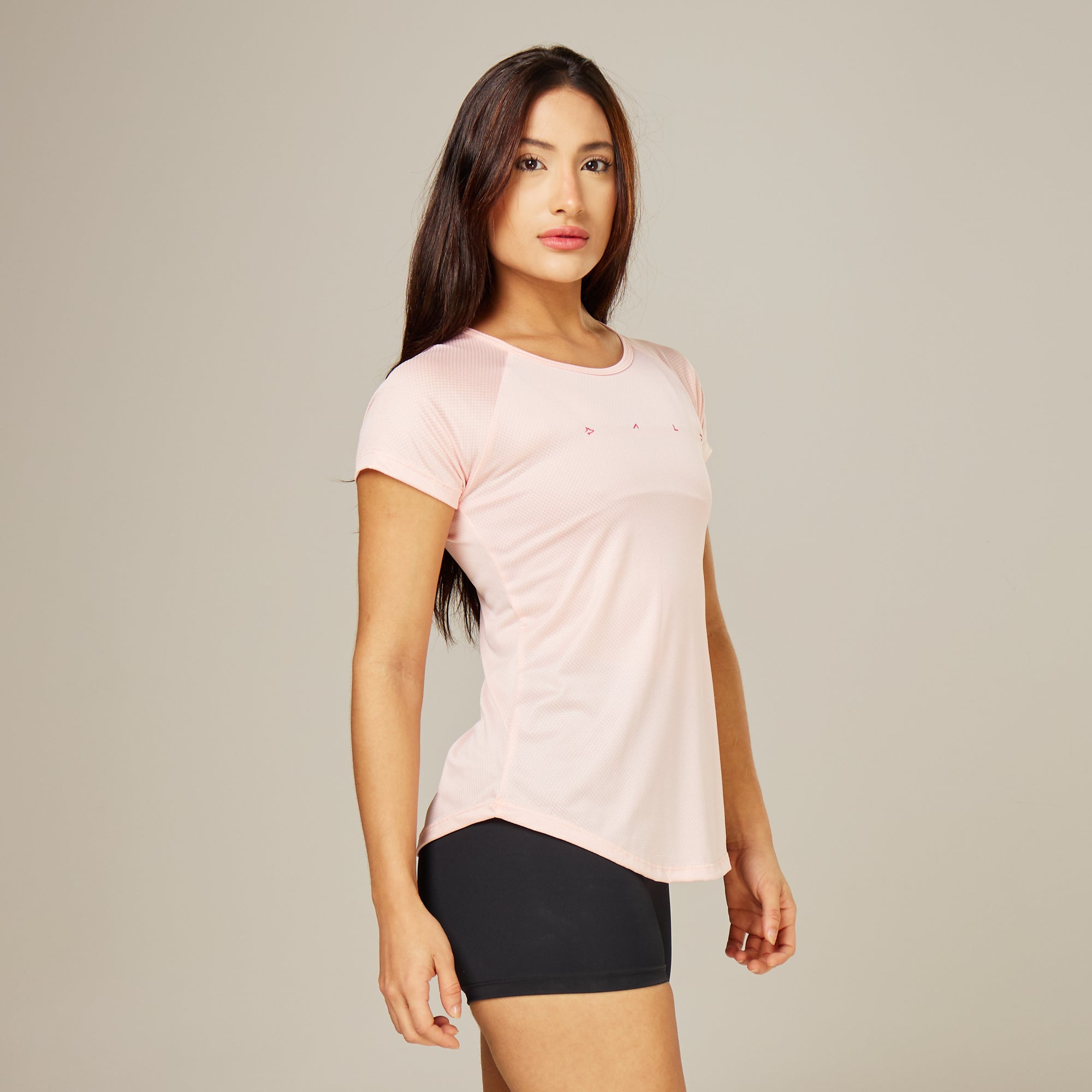 Camiseta Feminina Dry Fit Light Lupus Rosa Claro