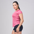 Camiseta Feminina Dry Fit New Horizon Rosa Rouge
