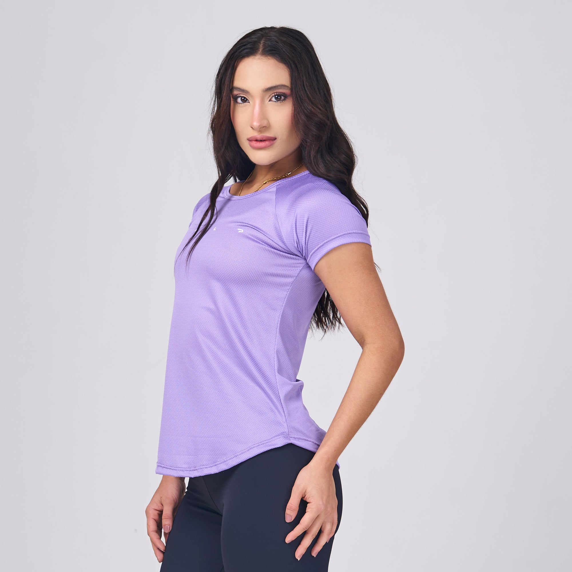 Camiseta Feminina Dry Fit Light Lupus Roxo