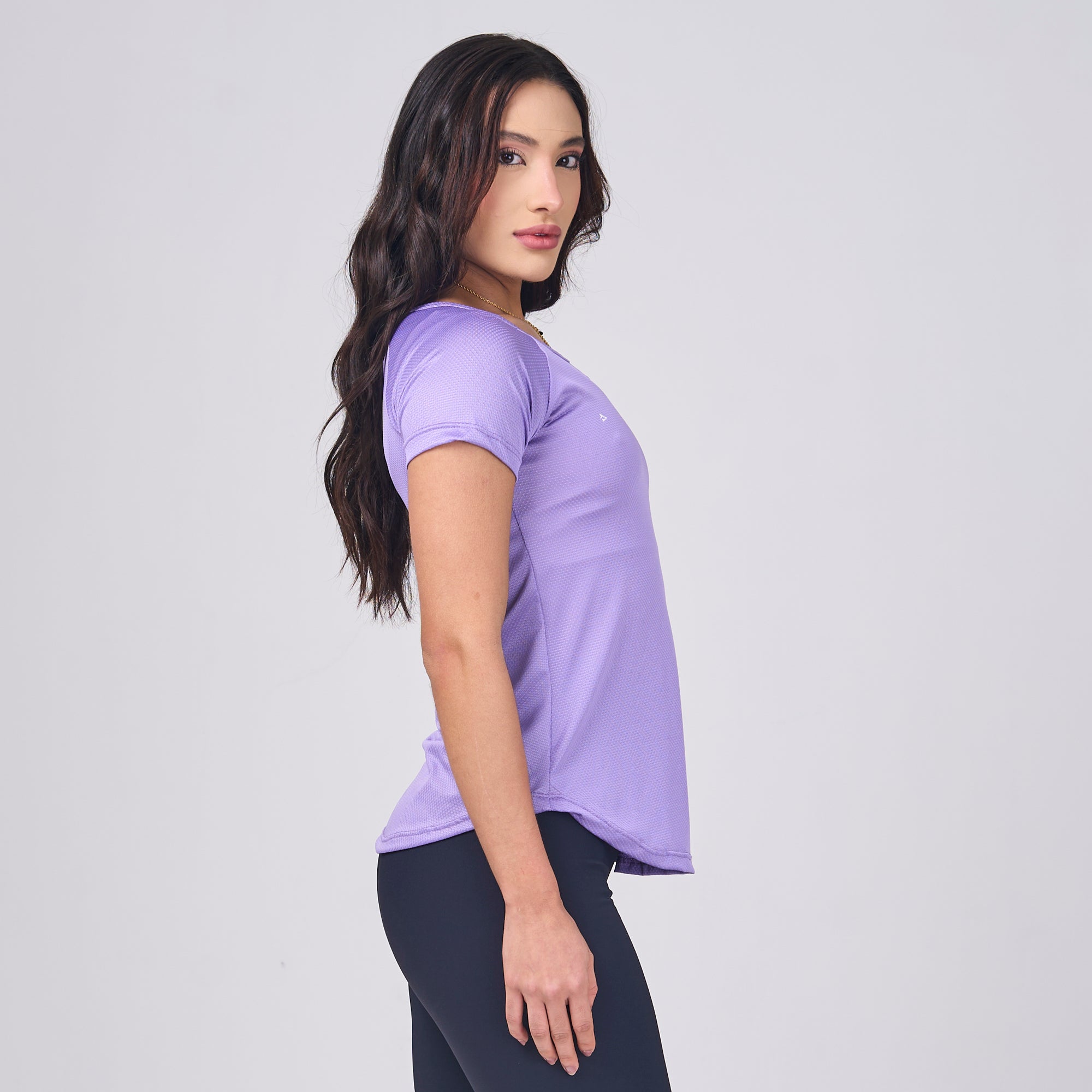 Camiseta Feminina Dry Fit Light Lupus Roxo