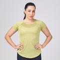 Camiseta Feminina Dry Fit Light Lupus Verde Folha