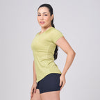 Camiseta Feminina Dry Fit Light Lupus Verde Folha