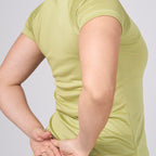 Camiseta Feminina Dry Fit Light Lupus Verde Folha