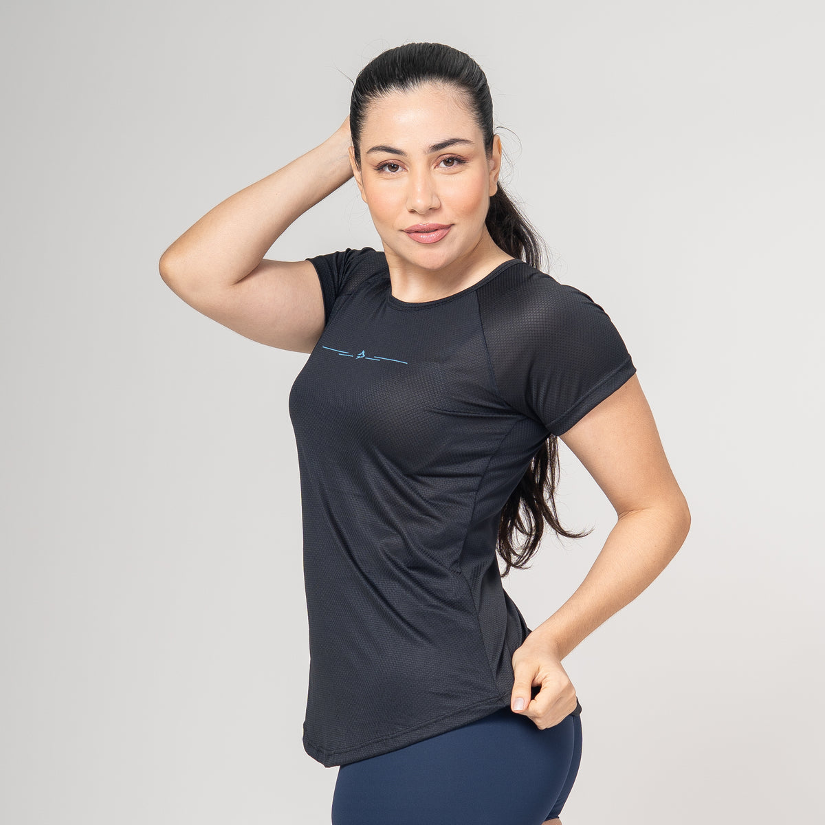 Camiseta Feminina Dry Fit Lupus Vector Preto