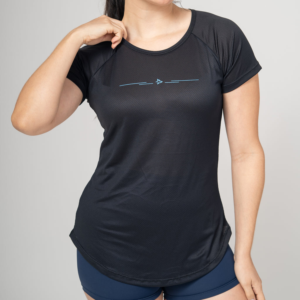 Camiseta Feminina Dry Fit Lupus Vector Preto