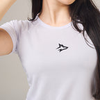 Camiseta Feminina Dry Fit Middle Lupus Branco
