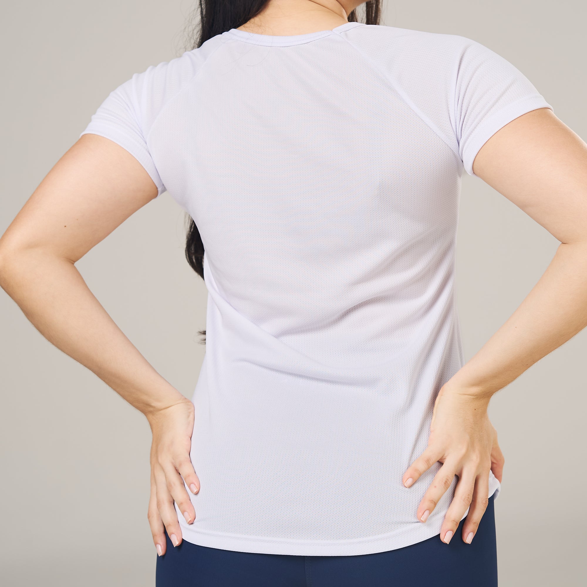 Camiseta Feminina Dry Fit Middle Lupus Branco