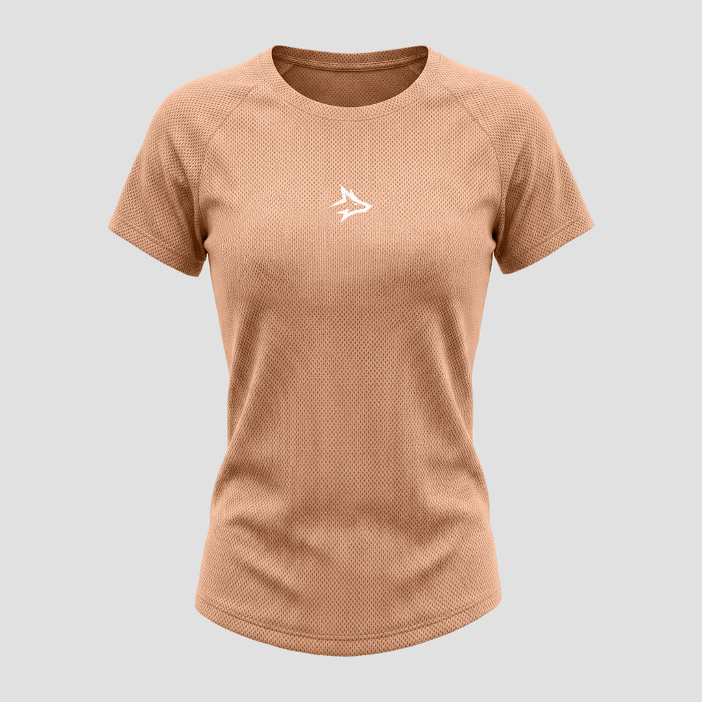 Camiseta Feminina Dry Fit Middle Lupus Coral Suave