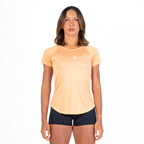 Camiseta Feminina Dry Fit Middle Lupus Coral Suave