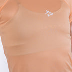 Camiseta Feminina Dry Fit Middle Lupus Coral Suave