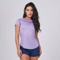Camiseta Feminina Dry Fit Middle Lupus Lilás Malva