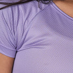 Camiseta Feminina Dry Fit Middle Lupus Lilás Malva