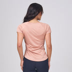 Camiseta Feminina Dry Fit Middle Lupus Marrom Cappuccino