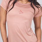 Camiseta Feminina Dry Fit Middle Lupus Marrom Cappuccino