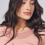 Camiseta Feminina Dry Fit Middle Lupus Marrom Cappuccino