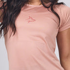 Camiseta Feminina Dry Fit Middle Lupus Marrom Cappuccino