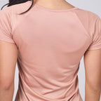 Camiseta Feminina Dry Fit Middle Lupus Marrom Cappuccino