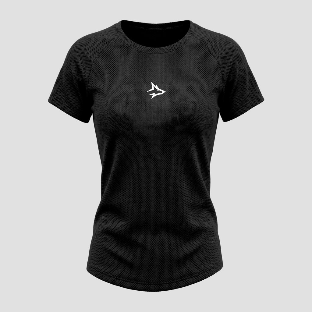 Camiseta Feminina Dry Fit Middle Lupus Preto