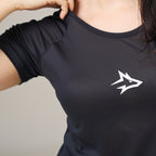 Camiseta Feminina Dry Fit Middle Lupus Preto