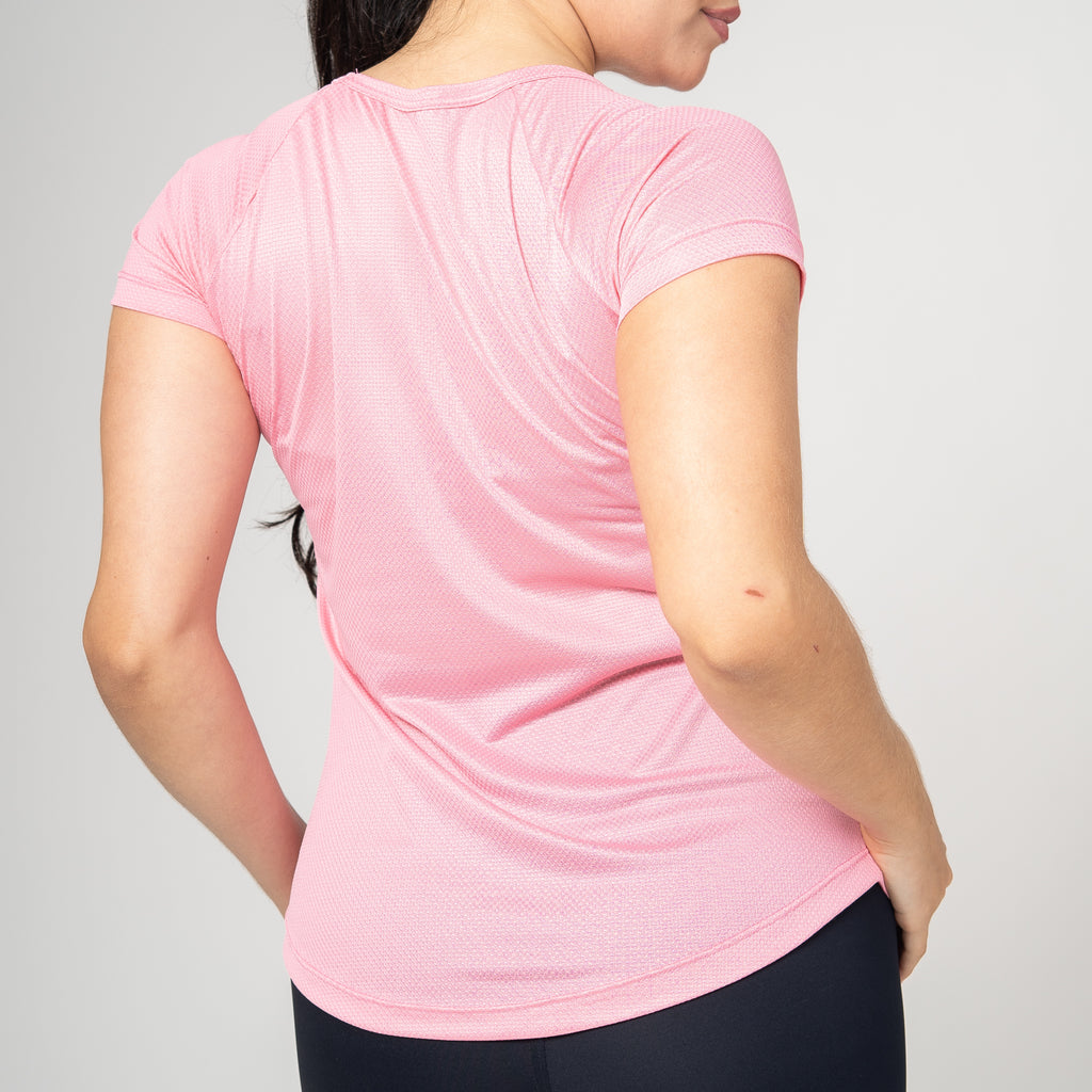 Camiseta Feminina Dry Fit Middle Lupus Rosa Flamingo