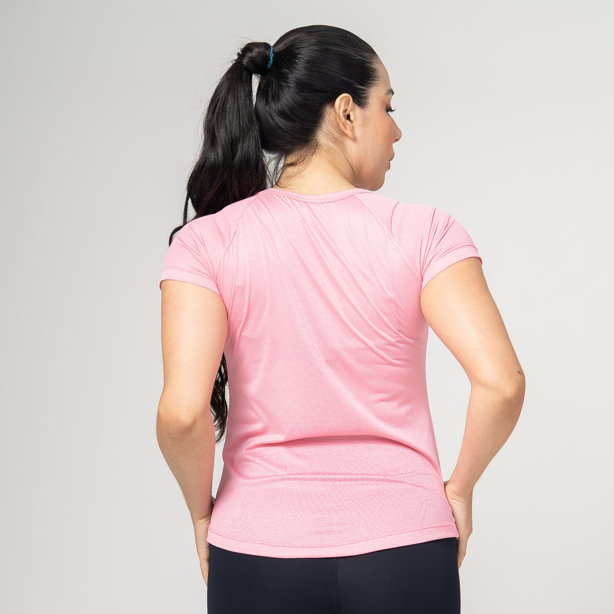Camiseta Feminina Dry Fit Middle Lupus Rosa Flamingo