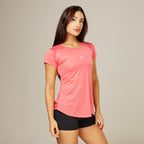 Camiseta Feminina Dry Fit Middle Lupus Rosa Paraiso