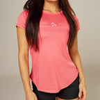 Camiseta Feminina Dry Fit Middle Lupus Rosa Paraiso