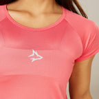 Camiseta Feminina Dry Fit Middle Lupus Rosa Paraiso