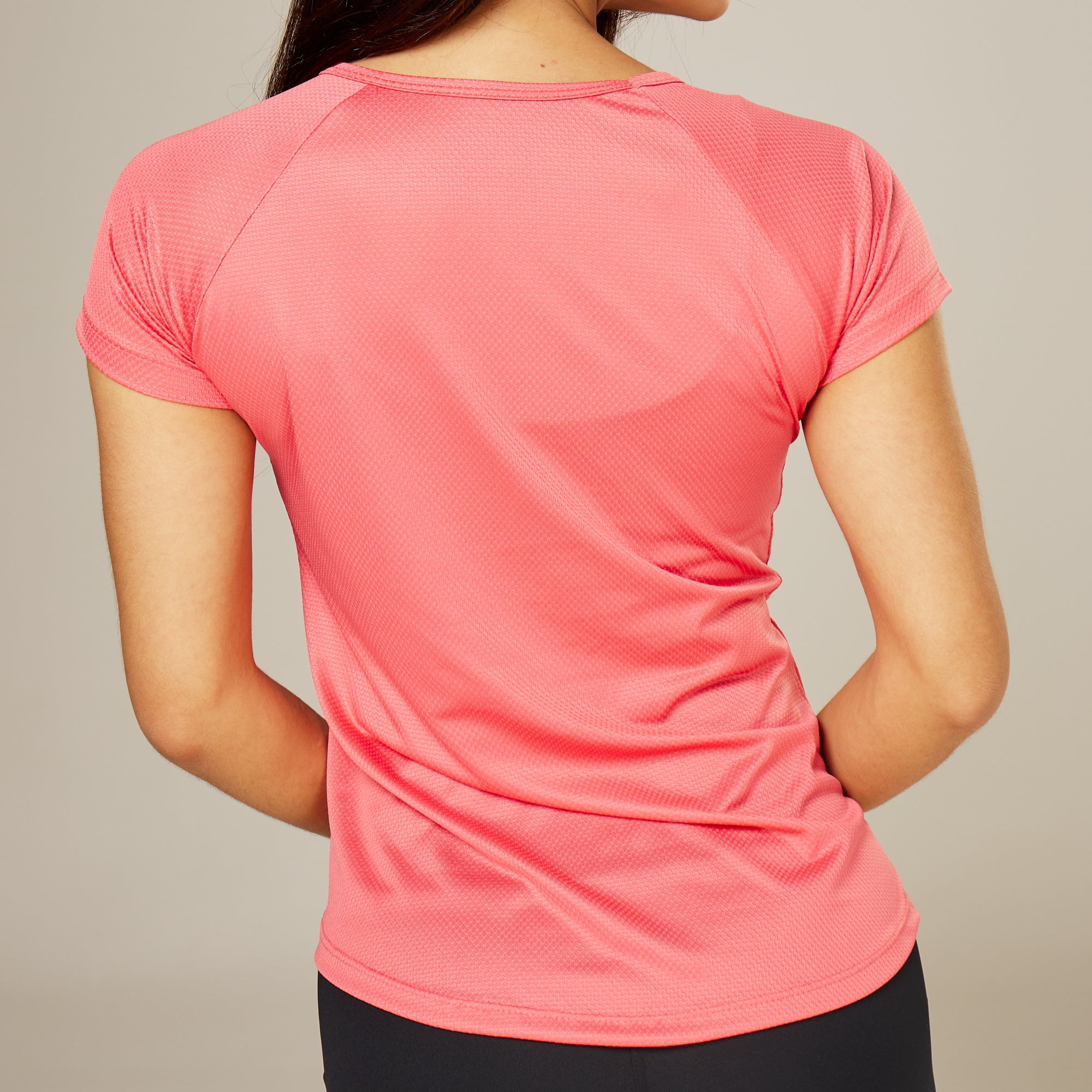 Camiseta Feminina Dry Fit Middle Lupus Rosa Paraiso