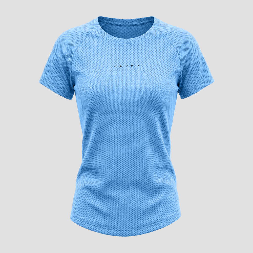 Camiseta Feminina Dry Fit New Horizon Azul Céu