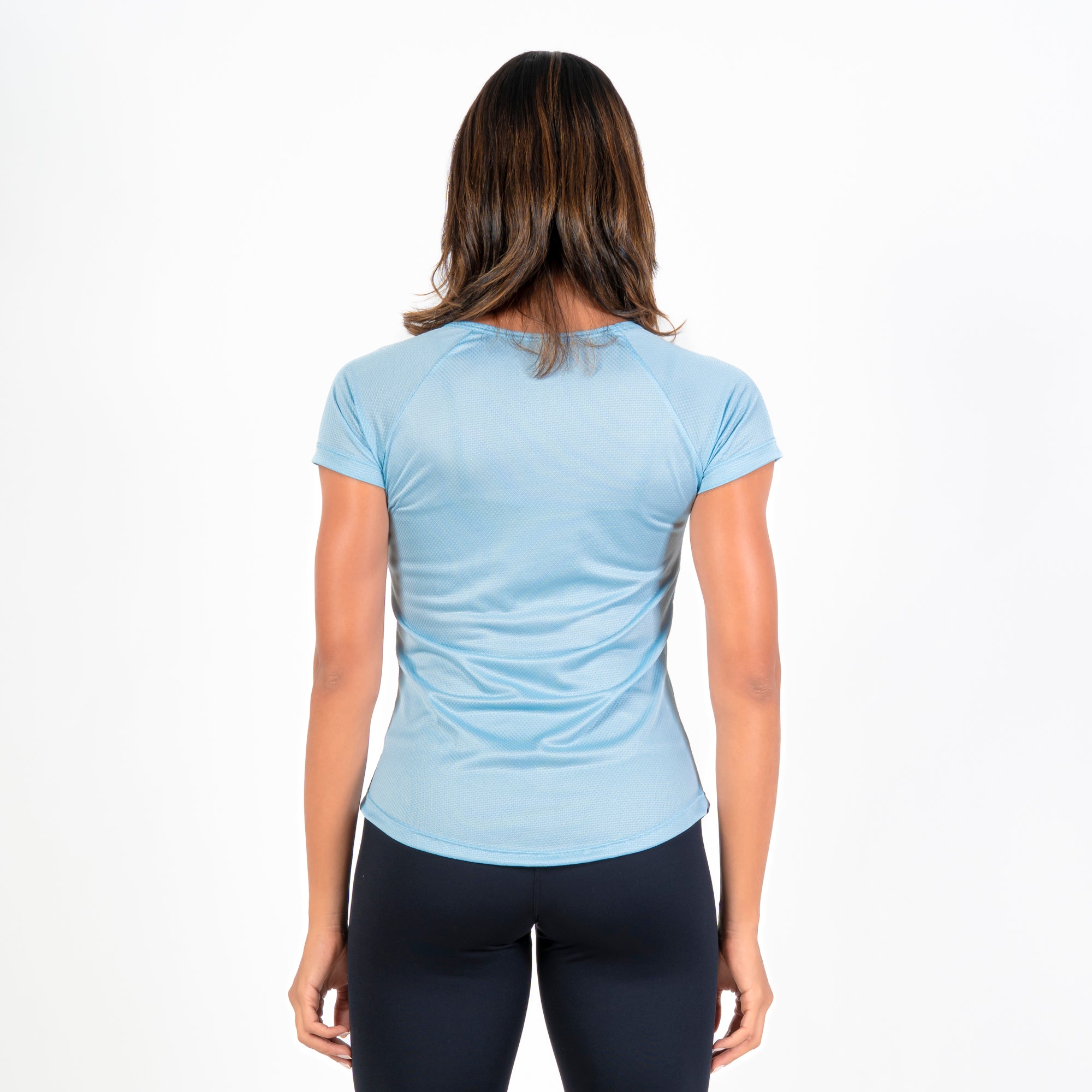 Camiseta Feminina Dry Fit New Horizon Azul Céu